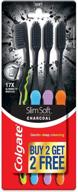 🪥 colgate slim soft charcoal toothbrush - 17x slimmer soft tip bristles - buy 2 get 2 deal logo