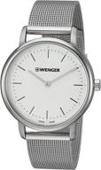 wenger womens classic swiss quartz из нержавеющей стали логотип