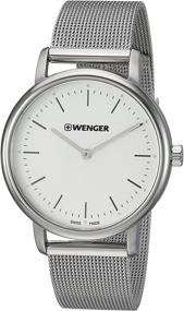 img 3 attached to Wenger Womens Classic Swiss Quartz из нержавеющей стали