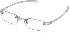 img 4 attached to Visualites 1 Reading Glasses: Crystal Frame/Clear Lens, 2.50 Strength - Stylish Eyewear for Enhanced Reading