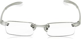 img 3 attached to Visualites 1 Reading Glasses: Crystal Frame/Clear Lens, 2.50 Strength - Stylish Eyewear for Enhanced Reading