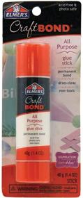 img 1 attached to 🔒 CraftBond(R) All-Purpose Glue Stick by Elmer's: Clear and Effective Bonding Solution