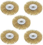 uxcell 3 inch plated crimped 4 inch abrasive & finishing products for abrasive brushes logo