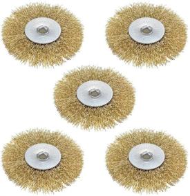 img 3 attached to Uxcell 3 Inch Plated Crimped 4 Inch Abrasive & Finishing Products for Abrasive Brushes