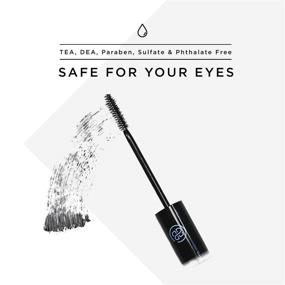 img 3 attached to Lash Next Door Waterproof Mascara Black - Volumizing and Lengthening Formula - No Clumps, Thickening & Smudge Proof Lashes by Brooklyn and Bailey (1 Pack)