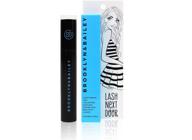 lash next door waterproof mascara black - volumizing and lengthening formula - no clumps, thickening & smudge proof lashes by brooklyn and bailey (1 pack) logo