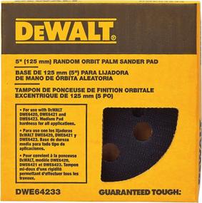 img 2 attached to 🔍 DWE64233 DEWALT 5-Inch 8-Hole Hook and Loop Sanding Pad for Sanders