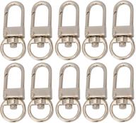 👜 premium quality silver swivel trigger lobster hooks - 20pcs bag hardware supplies for handbags, clasps, chains, and pets logo