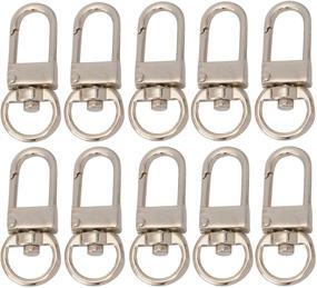 img 4 attached to 👜 Premium Quality Silver Swivel Trigger Lobster Hooks - 20PCS Bag Hardware Supplies for Handbags, Clasps, Chains, and Pets