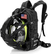 🏍️ motorcycle cycling helmet backpack: waterproof, large capacity helmet holder & storage bag for school, hiking, and travel logo