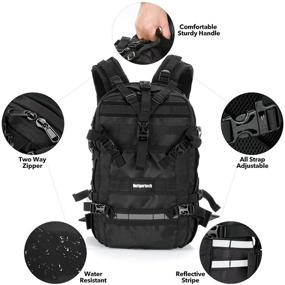 img 3 attached to 🏍️ Motorcycle Cycling Helmet Backpack: Waterproof, Large Capacity Helmet Holder & Storage Bag for School, Hiking, and Travel