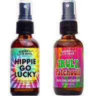 🌿 unwind with the truly patchouli and hippie go lucky 2-pack room spray and body mist: aromatic patchouli essential oil for relaxation, energy, and stress relief logo