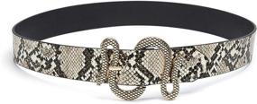 img 1 attached to 👗 MORELESS Fashion Belts: Stylish Leather Buckle Women's Accessories and Belts