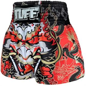 img 3 attached to Tuff Muay Thai Shorts TUF MS621 RED S Sports & Fitness