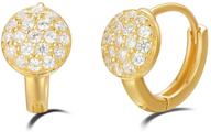 💛 carleen yellow sterling zirconia earrings - sparkling girls' jewelry for earrings logo