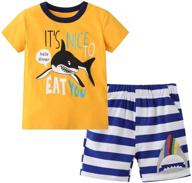 outfits summer cotton casual floral boys' clothing for clothing sets logo