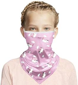 img 3 attached to Детская маска для лица с гарнитуром на уши: охлаждающий шарф-маска для мальчиков и девочек, балаклава, 6-14 лет.