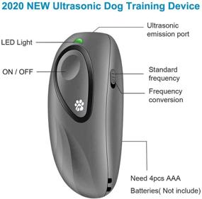 img 2 attached to Advanced Ultrasonic Bark Control Device | Hand-held Anti Barking Device for Dogs | Variable Frequency Dog Barking Deterrent & Behavior Training | Effective Dog Repellent & Barking Control