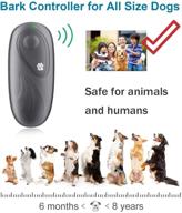 advanced ultrasonic bark control device | hand-held anti barking device for dogs | variable frequency dog barking deterrent & behavior training | effective dog repellent & barking control logo