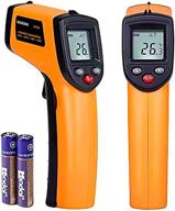 🌡️ masione temperature gun - non-contact digital laser infrared ir thermometer (-58°f to 716°f / -50°c to 380°c) - instant-read handheld with battery included logo