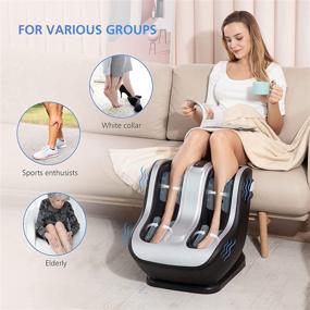 img 1 attached to 🦶 Устранение боли в ногах и икры: массажер Comfier Shiatsu для стопы с 3 режимами и 2 интенсивностями - идеальное средство для улучшения кровообращения и борьбы с пяточной шпорой.