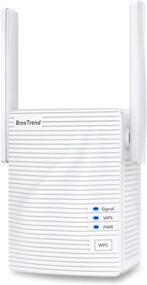 img 4 attached to BrosTrend 1200Mbps WiFi Extender – Boost Internet Signal, Expand Coverage up to 1300 sq.ft. in Home, Extend 2.4GHz &amp; 5GHz Dual Band Wi-Fi, Easy Setup