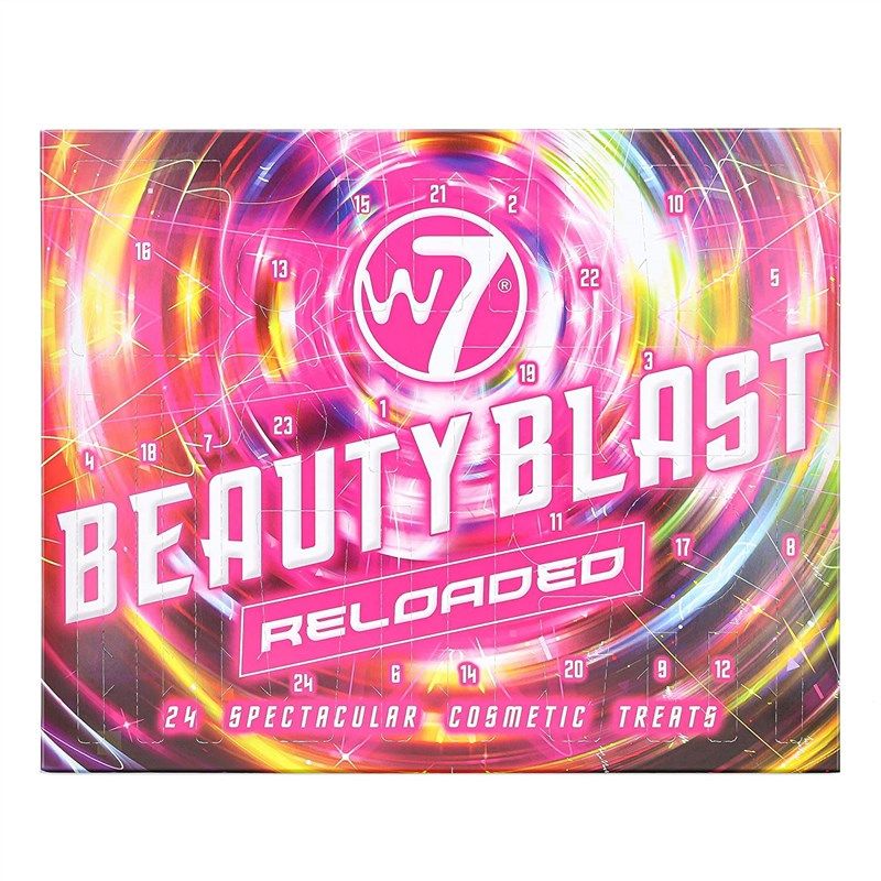 w7 reloaded calendar cosmetic christmas logo