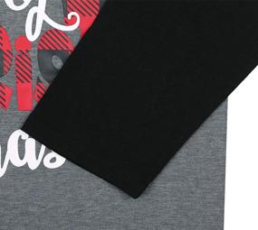 img 1 attached to 🎄 Women's Christmas Baseball Tee Shirts - Merry Christmas Letter Print Long Sleeve Raglan Tops