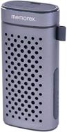 memorex flexbeats mwb3363: portable bluetooth speaker with built-in power bank & hands-free speakerphone - gunmetal gray, aux input, 4400mah usb logo