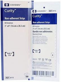 img 1 attached to 🩹 Covidien 6115 Non-Adherent Strips 3x8, 3/Pack - Box of 36 Packs (Total 108 Strips)