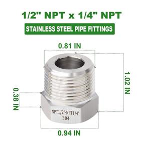 img 1 attached to 🔧 Taisher Forging Stainless Steel Reducer for Effective Size Reduction