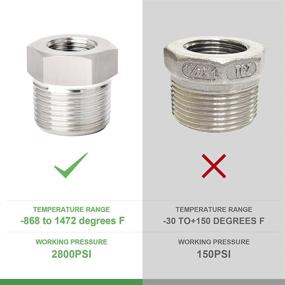 img 2 attached to 🔧 Taisher Forging Stainless Steel Reducer for Effective Size Reduction