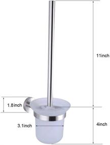 img 3 attached to SUS304 Stainless Steel XVL Toilet Brush with Holder G403