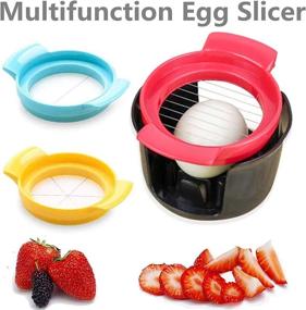 img 3 attached to 🥚 3-in-1 Egg Slicer Tool, Stainless Steel Cutting Wire for Soft Boiled Eggs, Egg Chopper/Divider/Dicer/Cutter, Kitchen Slicing Widget for Cooking - Enhance Your Kitchen Accessories