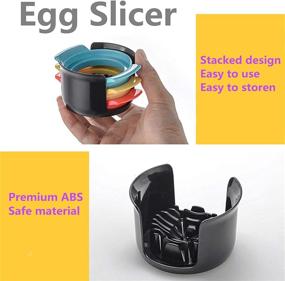 img 1 attached to 🥚 3-in-1 Egg Slicer Tool, Stainless Steel Cutting Wire for Soft Boiled Eggs, Egg Chopper/Divider/Dicer/Cutter, Kitchen Slicing Widget for Cooking - Enhance Your Kitchen Accessories