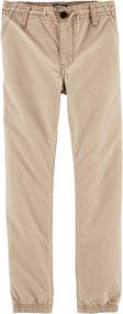 img 2 attached to 👖 Comfortable Little Pull Twill Joggers Oakleaf Boys' Pants for Stylish Clothing