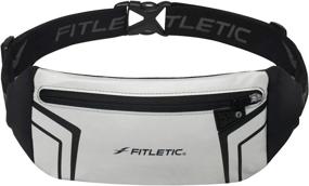 img 4 attached to 🏃 Fitletic Blitz Sports and Travel Belt - Multifunctional Reflective Belt with Earbud Port, Water-Resistant & Adjustable - Versatile Running Waist Belt & Essential Running Accessories