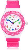 cute cartoon waterproof children's watch - cakcity analog wrist watch for little boys and girls, ideal time teacher for kids aged 3-10 years logo