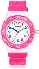 img 4 attached to Cute Cartoon Waterproof Children's Watch - CakCity Analog Wrist Watch for Little Boys and Girls, Ideal Time Teacher for Kids Aged 3-10 Years