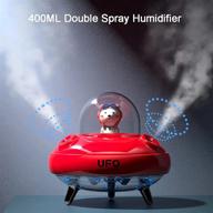 🛸 400ml cute ufo pink household humidifier with night light, automatic timing shutdown, silent air humidification - ideal for baby bedroom, plant, and office logo