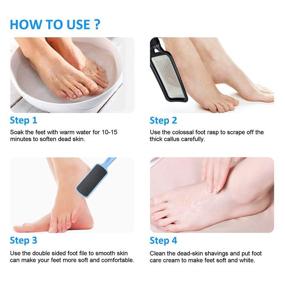 img 3 attached to 🦶 Gepege 3pcs Colossal Foot Scrubber: Ultimate Callus Remover & Foot File for Silky Smooth Feet