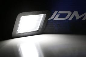 img 1 attached to 🚗 OEM-Fit 3W Full LED License Plate Light Kit Compatible with 2015-up Ford F150, 17-up Ford Raptor | 18-SMD Xenon White LED Powered by iJDMTOY