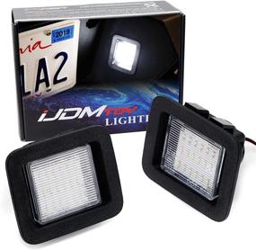 img 4 attached to 🚗 OEM-Fit 3W Full LED License Plate Light Kit Compatible with 2015-up Ford F150, 17-up Ford Raptor | 18-SMD Xenon White LED Powered by iJDMTOY