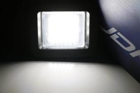 img 2 attached to 🚗 Набор оригинальных LED-плафонов 3W, подходящих для автомобилей Ford F150 2015-года и новее, Ford Raptor 2017-года и новее | 18-диодный светодиод яркого белого цвета, работает от iJDMTOY