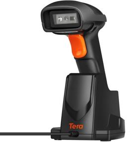 img 4 attached to 🔍 Tera Extreme Performance High-Density 2D Barcode Scanner with Wireless Charging Cradle - Scanning While Charging, High-Resolution Optical Lens, 328ft Long Transmission Range - Handheld Desktop QR Barcode Reader