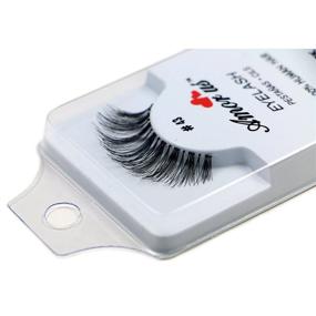 img 1 attached to 👁️ Amorus #43: Authentic Indonesian-Made 100% Human Hair False Eyelashes - Set of 6 Pairs