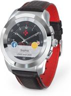 гибридные смарт-часы mykronoz zetime petite premium 39 мм с механическими стрелками и цветным сенсорным экраном логотип