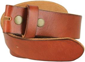 img 3 attached to BS040 Vintage Grain Leather Strap: Top-Notch Men's Accessory for a Classic Touch