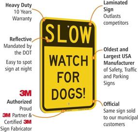 img 1 attached to 🚦 Enhance Road Safety with Slow SmartSign Engineer Reflective Aluminum