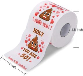 img 3 attached to 50th Birthday Prank Toilet Paper: Hilarious Gag Gifts for Men and Women - Party Decorations, Supplies, and Favors for Him and Her!